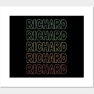 Richard Name Pattern Posters and Art